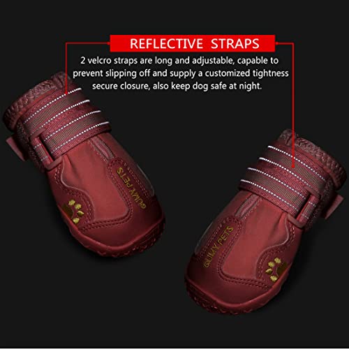 Dog Shoes for Hot Pavement (Size 3: 2.0''x2.5''(W*L) (Pack of 4))