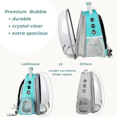 Cat Carrier Backpack (Front Expandable-Green)