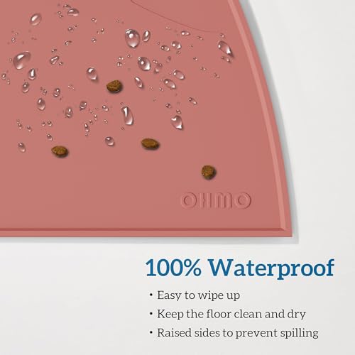 Cat Food Mat Silicone Pet Feeding Mat (20"L x 12"W / Erythrinus)