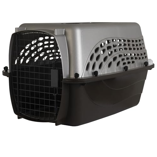 Dog Crate for Small Dogs and Cat Carrier (Two-door / 24.0"L x 16.8"W x 14.5"H / Pearl Tan)