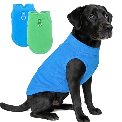 2 Pack Large Dog Sweater (blue,green / XXX-Large(37-49lbs))
