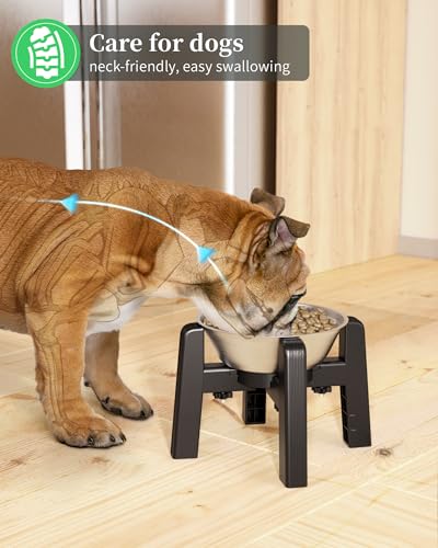 Dog Bowl Stand (H: 6.3''; W: 6.1-10.4'')