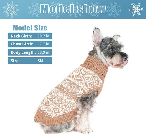 Dog Sweater Argyle (XX-Small / Cream)