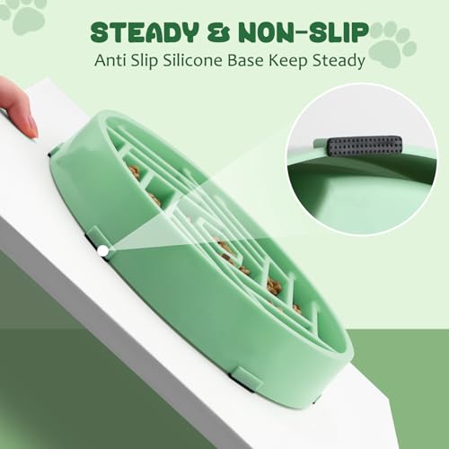 Slow Feeder Dog Bowl (mint green)