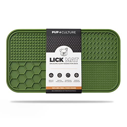 Dog Lick Mat for Dogs (1 Pack / Green)