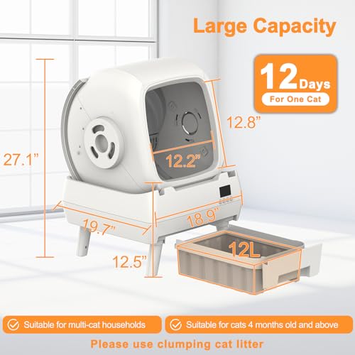 Automatic Cat Litter Box Self Cleaning