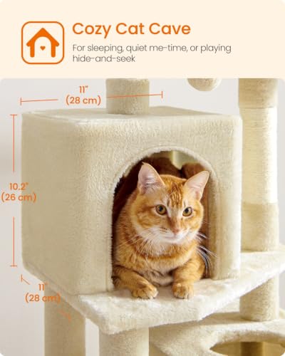 Cat Tree 59.5 (59.5 Inches / Beige)