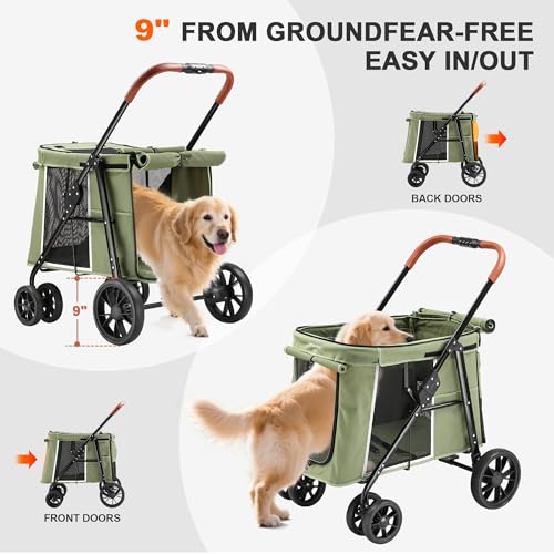 Medium Dog Stroller (Green)