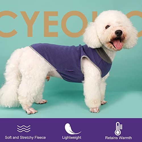 2 Pack Fleece Dog Sweater Pullover Lightweight Reflective Jacket (XX-Large / 2# Navy & Grey)