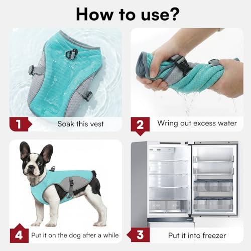 Dog Cooling Harness for Extra Large Dogs (Blue / XX-Large)