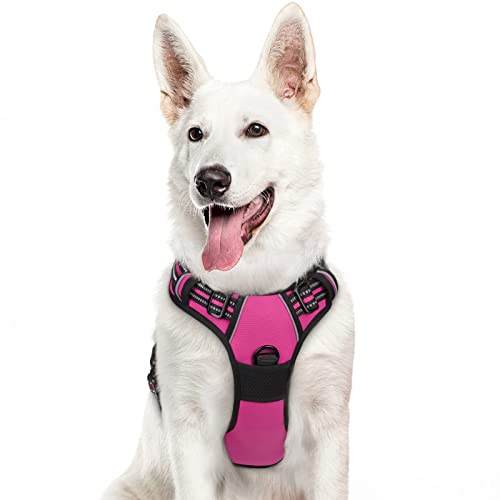Dog Harness for Large Dogs (X-large / Rose Red)