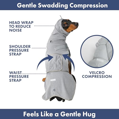 Anxiety Relief Vest for Dogs (04 Grey / 3XL)