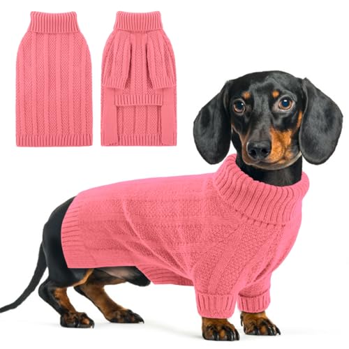 XSmall Dog Sweater (X-Small / Pink)