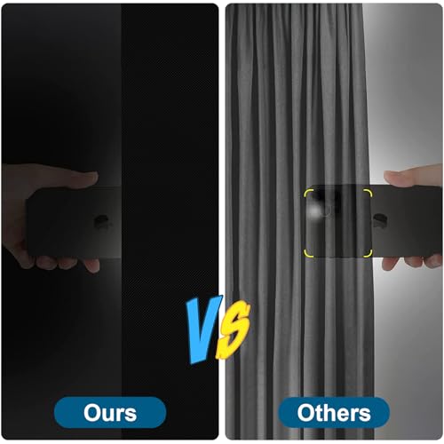 100% Blackout Curtains for Bedroom (Black / 57"W x 157"L (Pack of 1))