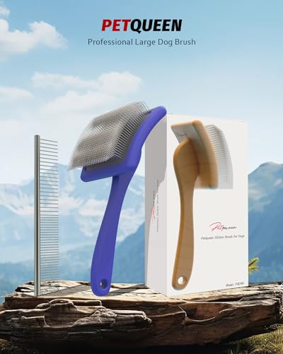 Slicker Brush for Dog (L / Blue)