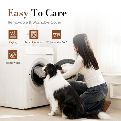 Extra Large Orthopedic Dog Crate Bed with Waterproof Lining (XL-Crate(41"*27"*4") / Light Grey)
