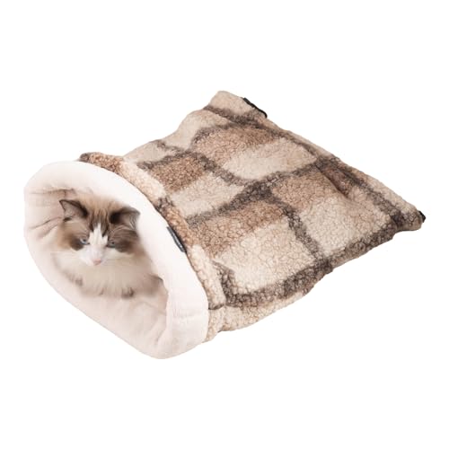 Cat Bed Cave Sleeping Bag (khaki)