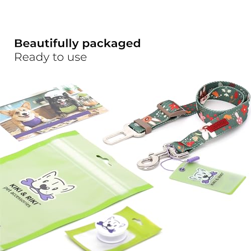 Dog Car Seat Belt (Green (Berry Forest))