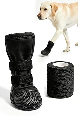 Dog Paw Wound Recovery Boot with Self (L)