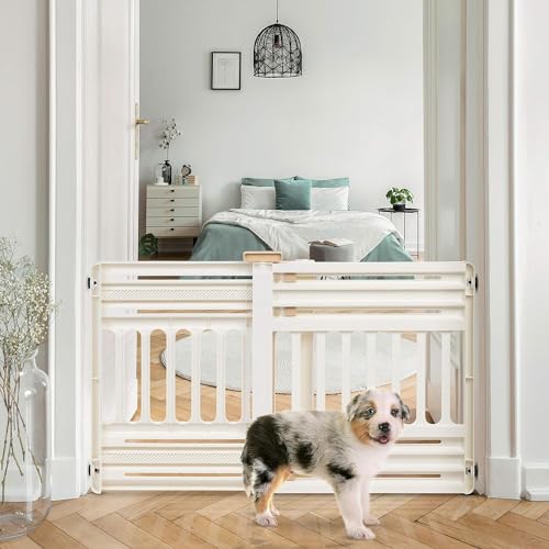 Pet Gate Adjustable Width (White / 2 Pack)