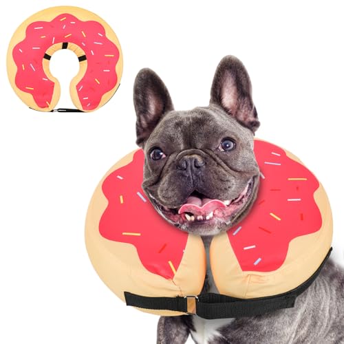 Inflatable Dog Cone (DarkPink / M+(14"-18"))
