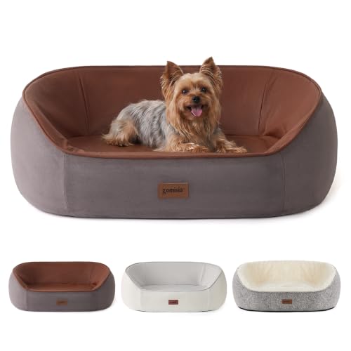 45D Orthopedic Memory Foam Dog Bed Sofa Set with 3 Washable Cover (Dark Grey+Light Grey+Beige)