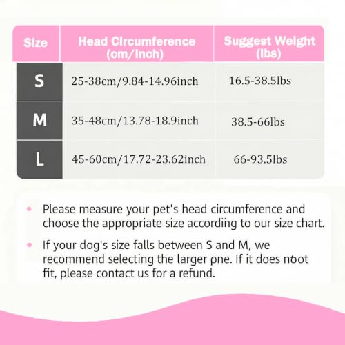 No Flap Ear Wraps for Dogs (Pink / L)