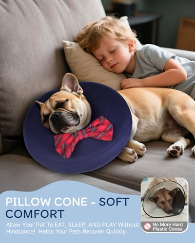 Inflatable Dog Cone (Bow Tie / XL(21"-24"))