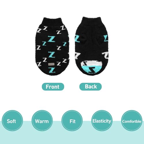Dog Sweaters for Small Dogs Boy Girl Puppy Pullover Sweater Cold Weather Cable Knitwear Thick Warm Outfits for Chihuahua Bulldog Dachshund Pug Yorkie (black / X-Small)