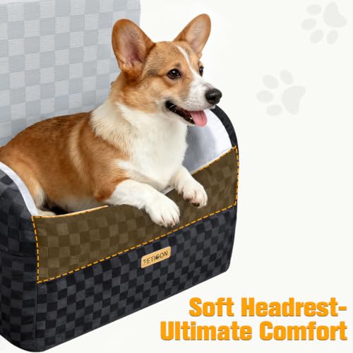 Waterproof Dog Car Seat for Small Medium Dogs (Gray / Medium)