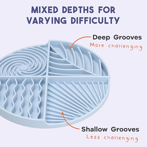 Paradise Dog Lick Mat for Slow Feeding & Anxiety (Sky)