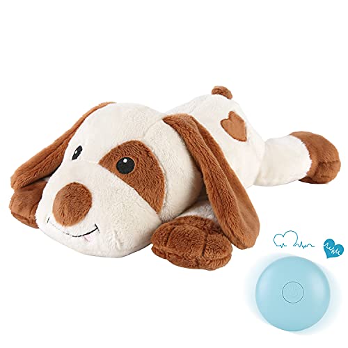 Heartbeat Dog Toy for Puppy (White)