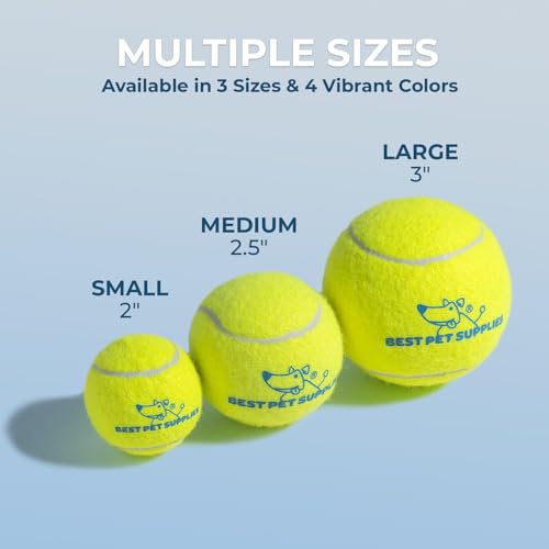 Interactive Squeaky Dog Chew Toy (Tennis (Yellow) / Large)