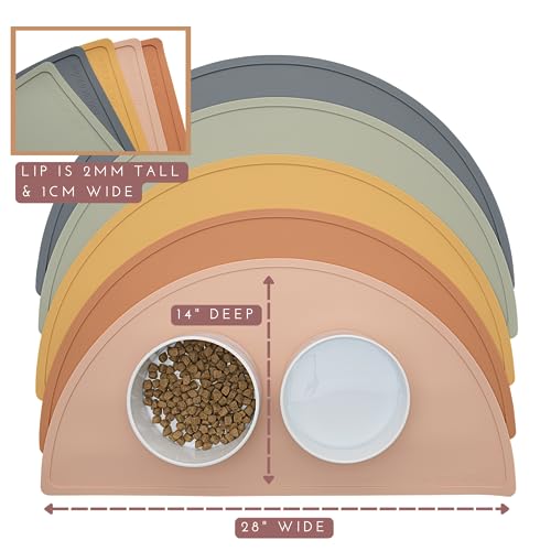 Silicone Dog Food Mat (Honey / Large)