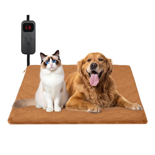 Cat Heating Pad (Brown / M (17.7'' × 17.7''))