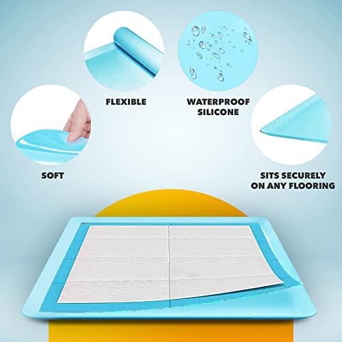 Dog Pee Pad Holder (Sky Blue / 2 Pack)