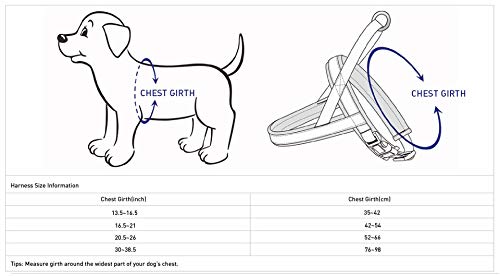 4 Colors Soft & Comfy 3M Reflective Jacquard Padded Dog Harness (Medium(20.5" - 26") Chest Girth / Purple Grey)