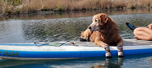 All Weather Neoprene Paw Protector Dog Boots with Reflective Straps in 5 Sizes! (Large)