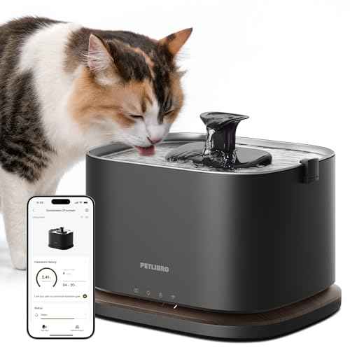 Cat Water Fountain Stainless Steel Tray (Black / Fountain)