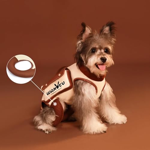 Dog Lift Harness Dog Carrier Sling for Small Dogs & Cats (Medium(8-13 LBS) / 1.0 White)