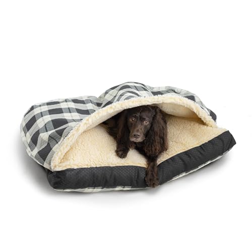 Rectangle Cozy Cave Dog Bed (Barkley Black Diamond / Small)