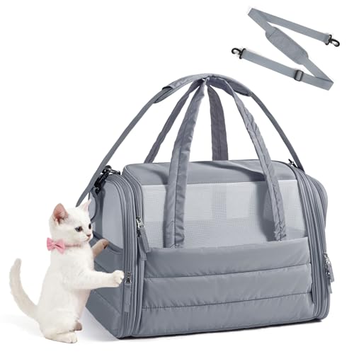 Cat Carrier Soft (Dark Grey / 18.1"L x 11.0"W x 11.0"H)