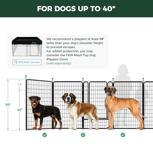 Rollick Dog Playpen (Black / 50"H)