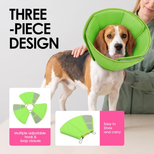 Dog Cones for Medium Dogs (Green / Medium)