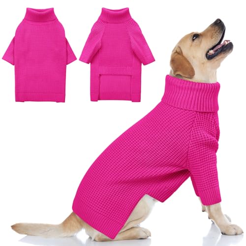 Soft Large Dog Sweater (Fuchsia / XXX-Large)