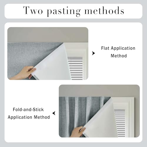 100% Blackout French Door Curtain (24"W x 72"L (Pack of 1) / Light Grey)