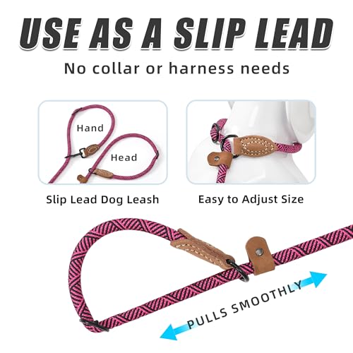Hands Free Dog Leash (Pink / 8FT Hands Free)