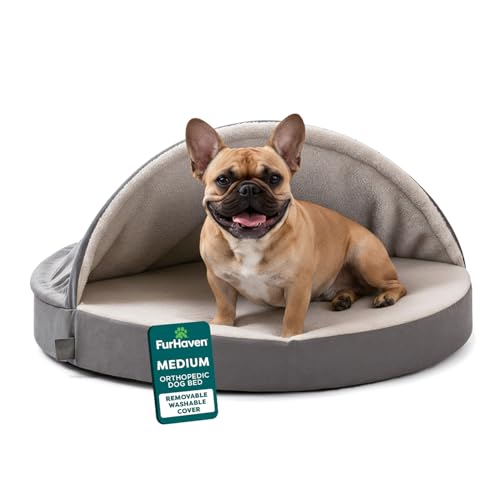 26" Round Orthopedic Dog Bed for Medium (Gray / Medium)