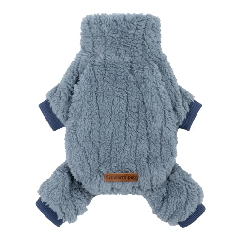 Collared Neck Dog Sweater Pajamas (Small / Steel Blue)