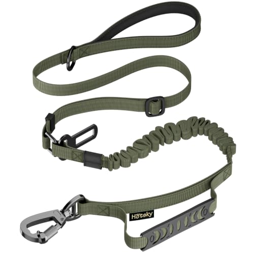 Tactical Bungee Shock Absorbing No Pull Dog Leash (Army Green)